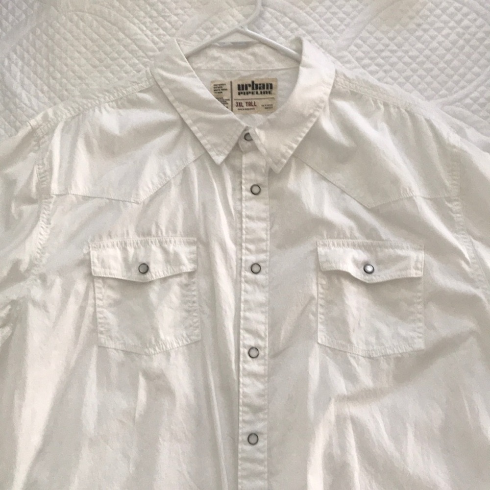 Western style, SS, pearl snap dress shirt